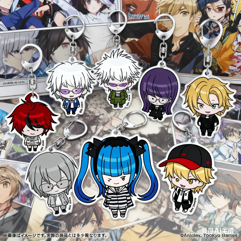 Game Final Defense Academy HUNDREN LINE Sumino Takumi Aotsuki Acrylic Desktop Ornament Toys Cool Standing Plate