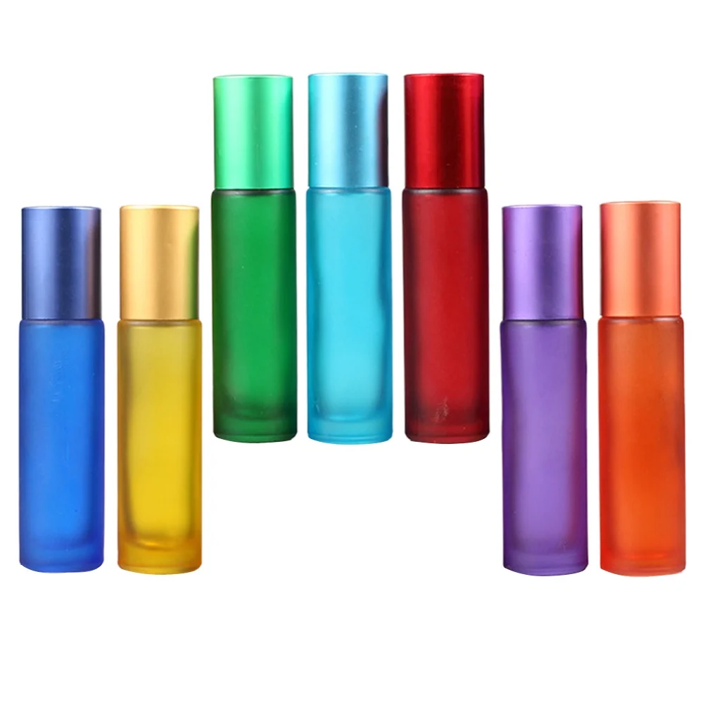 

7Pcs Roll-on Bottles Empty Durable Leakproof Travel Perfume Essential Oil Refillable Bottles Empty Roll-on Bottle