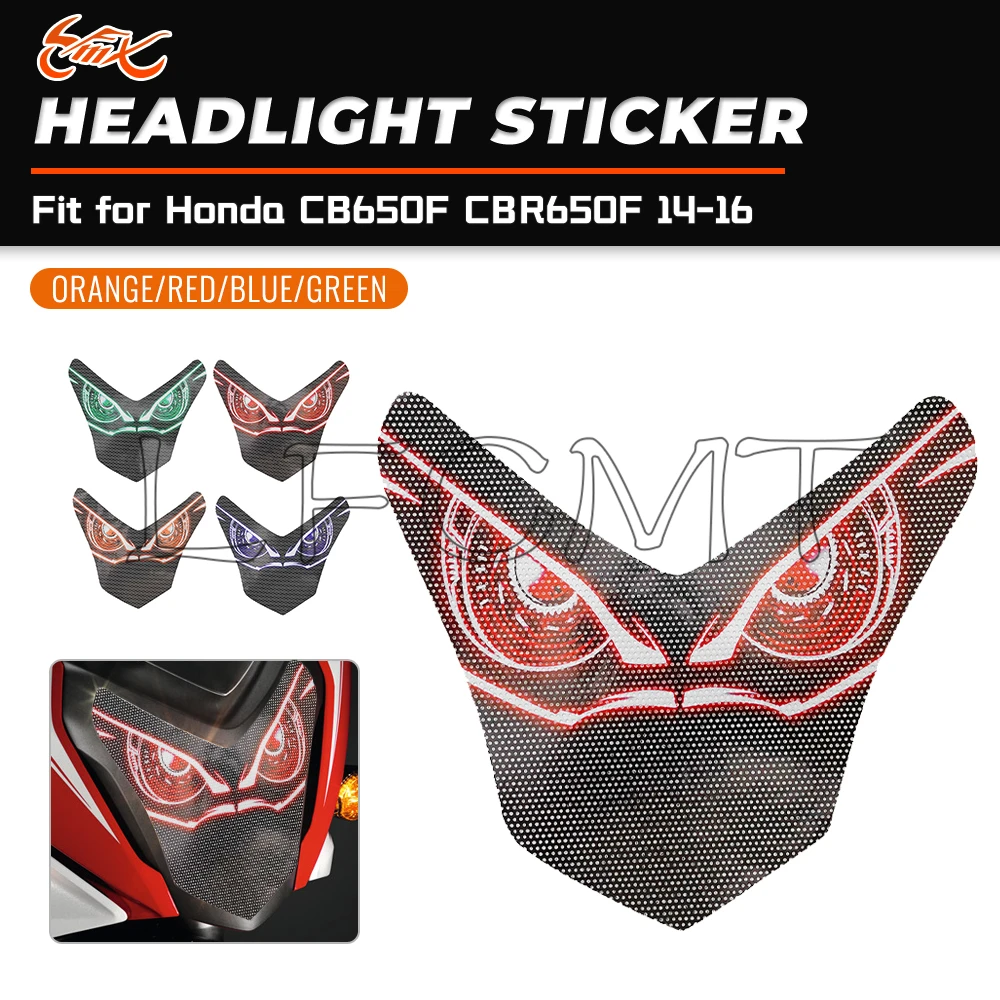 

Motorcycle Headlight Eye Body Sticker Head Light Protector Decals Fit for Honda CB650F CBR650F CB CBR 650F 650F 2014 2015 2016