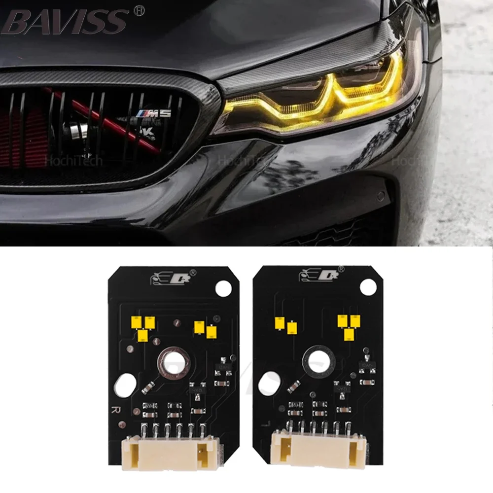 

CSL G30 Blue DRL Yellow Angel Eyes For 2017 2018 2019 BMW G32 GT F90 M5 520i 530i 540i Adaptive LED Headlight Red Daytime lights