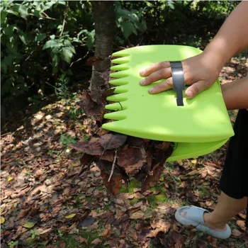 1 Pair Outdoor Fallen Leaf Clip Garden Leaf Clip Rake Collects Fallen Leaves and Organizes with Leaf Rake Garden Tools