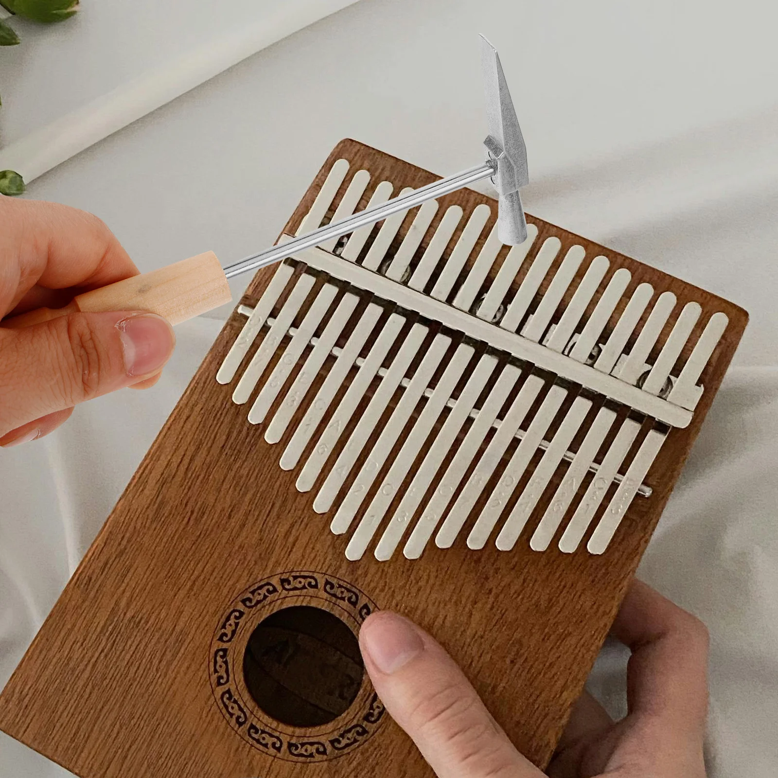

Kalimba Tuning Hammer Portable Metal Thumb Piano Tool Mini Instrument Hammer for Accurate Sound Maintenance and Tuning
