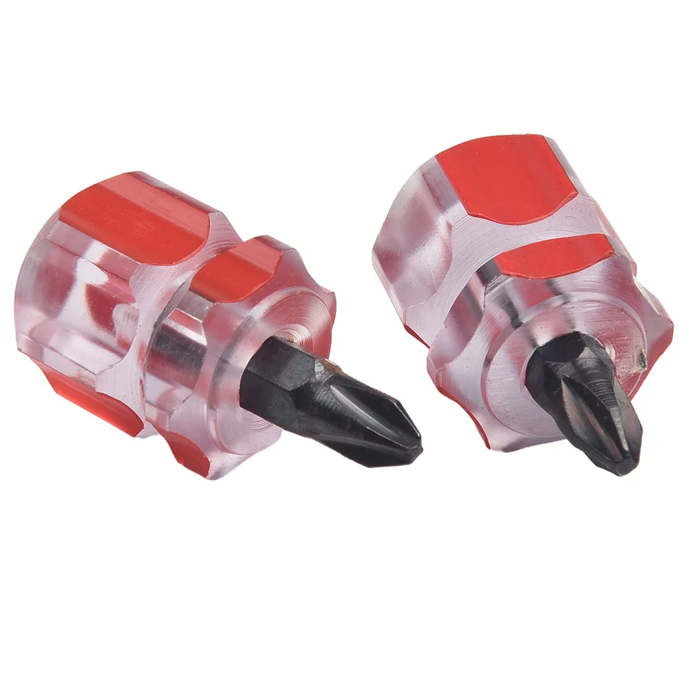 Flat Head Screwdriver Premium Screwdriver Set with Anti Slip Handle Flat Head and Cross Head Screwdrivers 6Pcs