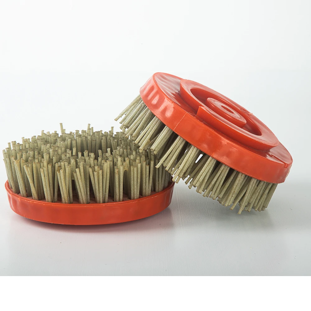 5 Inch 130mm Snail Lock Diamond Abrasive Bond Round Circular Brush For Stone Marble Granite Porcelain Cleaning Polishing