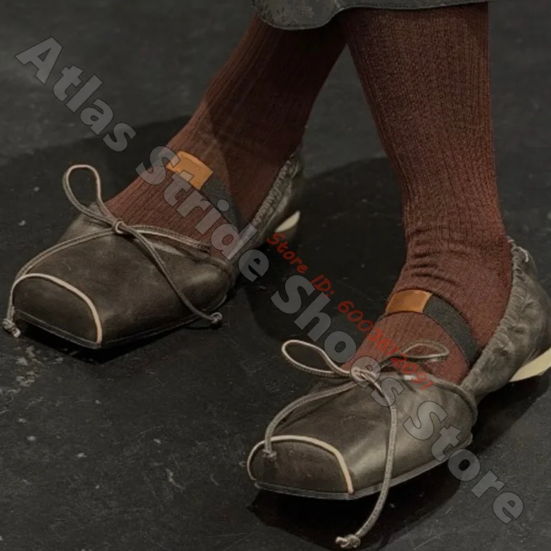leather-square-toe-ballet-flats-drawstring-ruched-upper-ankle-strap-mary-jane-shoes-vintage-minimalist-soft-leather-daily-flat