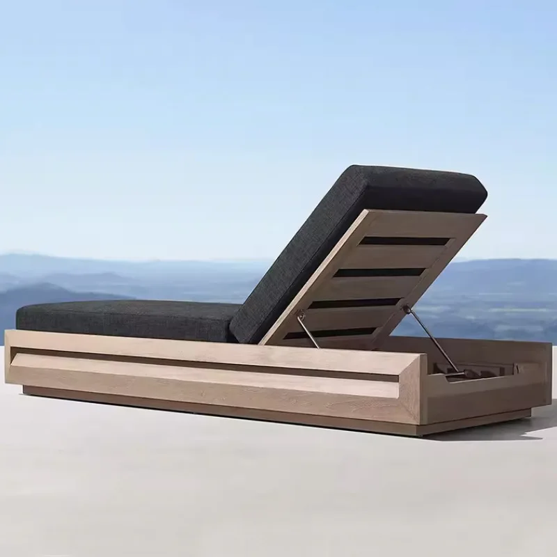 

Трансграничное уличное пляжное кресло, вилла, отель, бассейн, шезлонг, открытый двор, водонепроницаемая кровать из тикового дерева, пляжное кресло