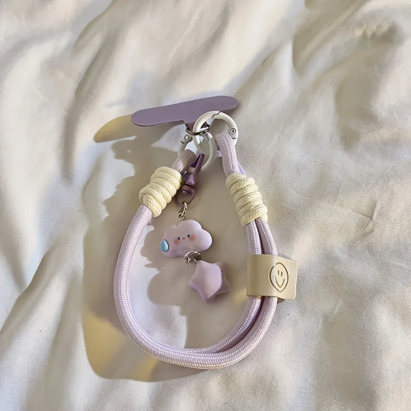 Colourful Mobile Phone Strap with Star Charm, Gift for Her
