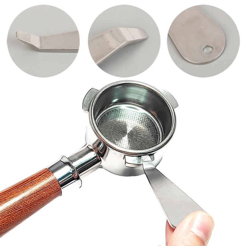 Smontaggio della tazza di caffè in polvere strumento di rimozione del portafiltro per caffè durevole in acciaio inossidabile accessori per macchine per caffè Espresso