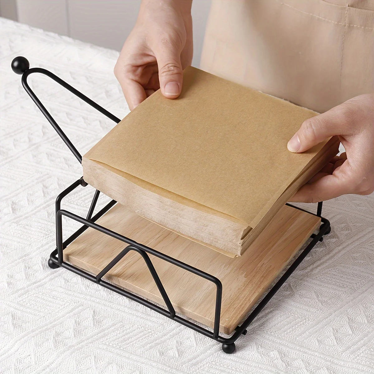 Tissue Dispenser, Ar Iron Napkin Holder, Cafe Restaurant Napkin Holder, Metal Napkin Rack For Kitchen Countertop, Dining Table, 