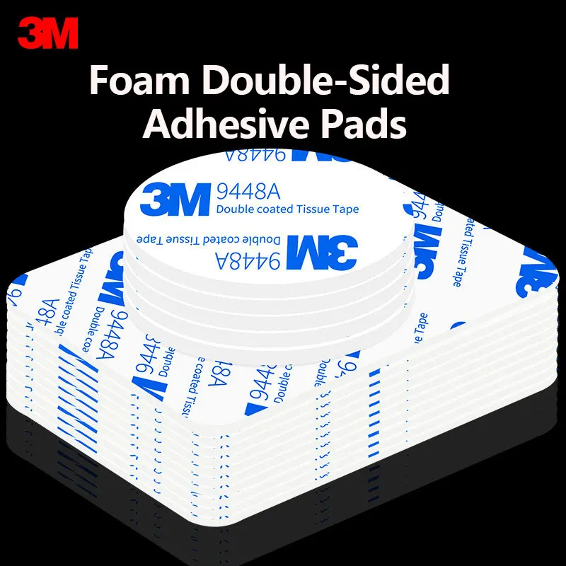 3M Strong 2Sided Foam Tape Thick High Viscosity Waterproof Heat Resistant No Trace Formaldehyde Free Adhesive for Tile Wall Car