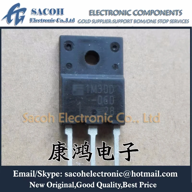 

Refurbished Original 5Pcs/Lot 1M30D-060 1M30D TO-3PF 30A 600V Isolated Power IGBT