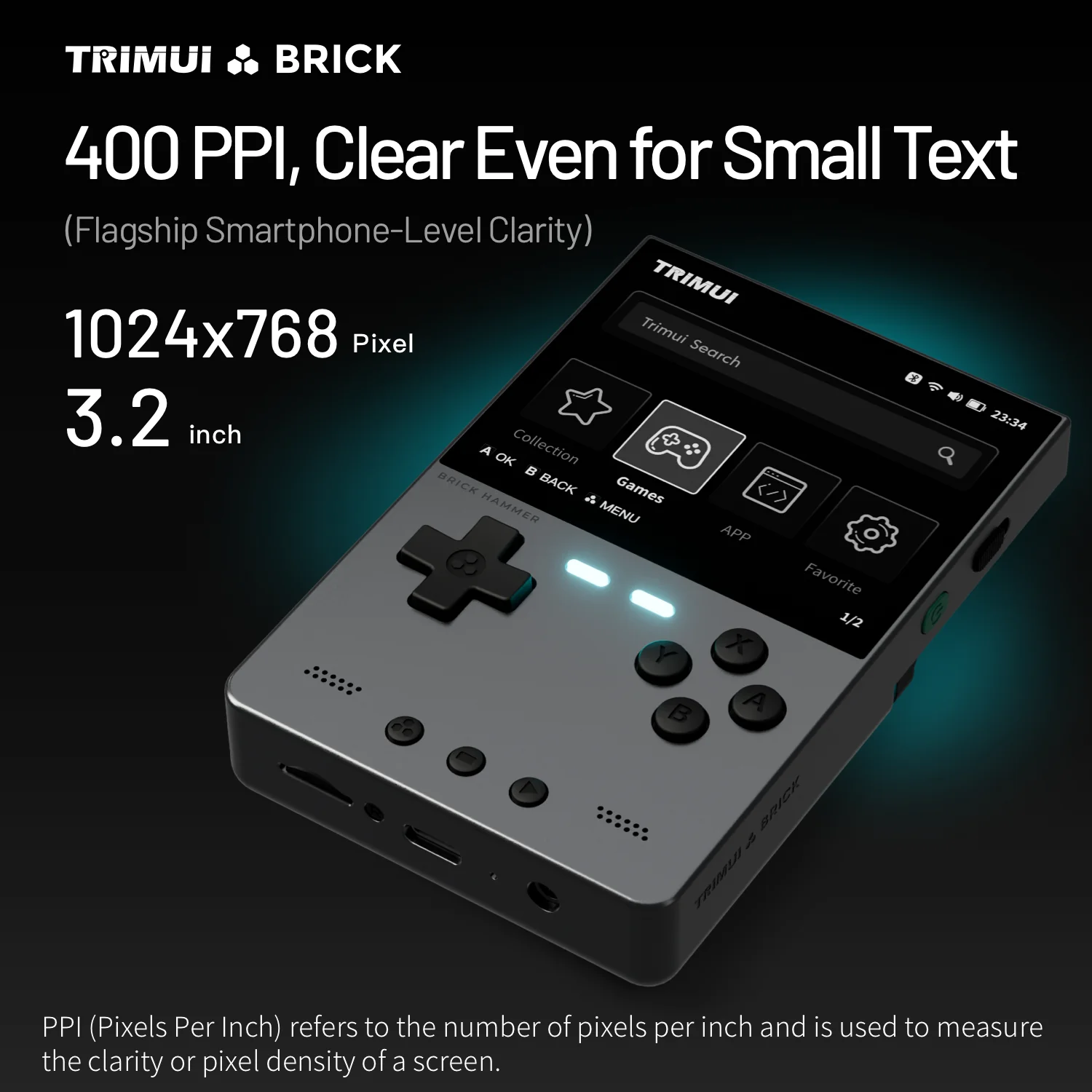 TRIMUI BRICK Hammer Portable Retro Game Player 3.2