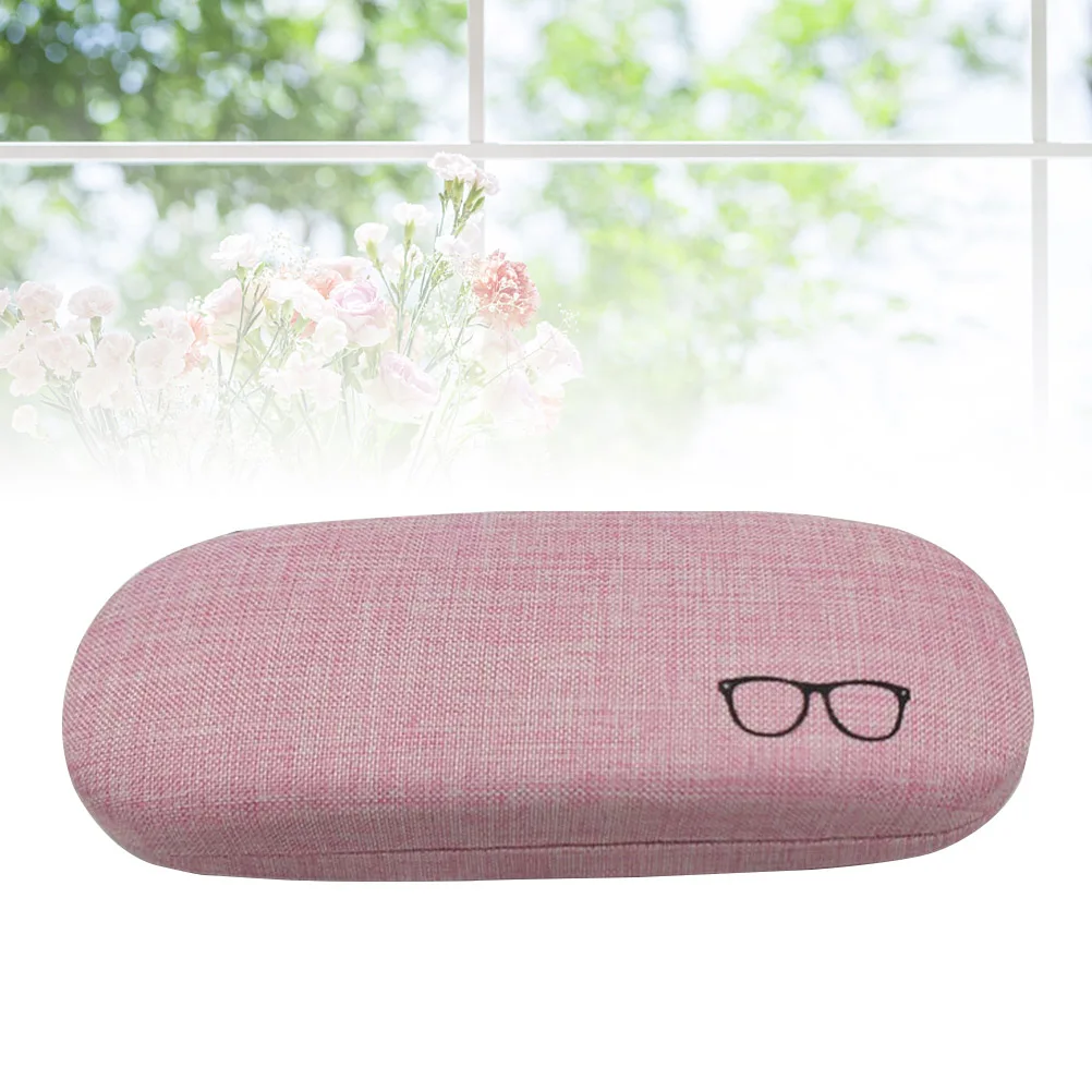 

1pc Linen Eyeglasses Sunglasses Box Retro Glasses Box Durable Lightweight Gift Kids Adults Pocket Bag Storage Display