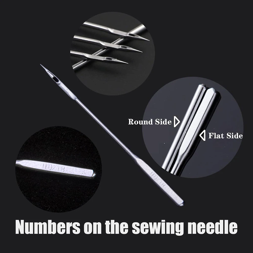 60Pcs Sewing Machine Needles with Box Home Universal Machine Needles 65/9 75/11 80/12 90/14 100/16 110/18 Sewing Accessories