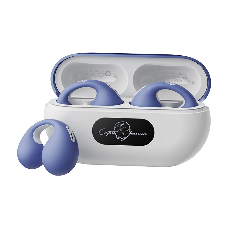 

MARVEL Collaboration OWS Wireless Bluetooth Ear Clip Headphones Long Battery Life Headset HIFI Surround Sound Earbuds With Mic