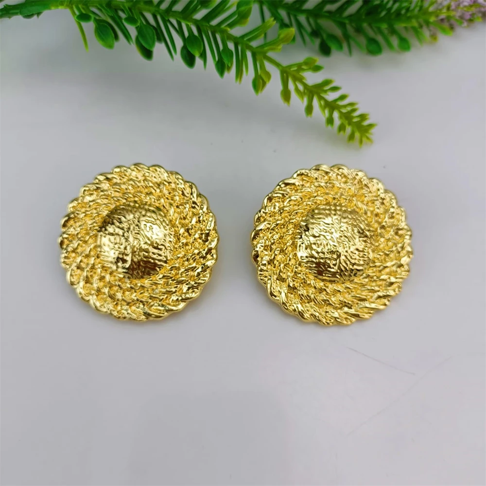 EMMA 2023 طقم مجوهرات نسائي عصري تصميم جديد لون ذهبي إيطالي أفريقي قلادة سوار خاتم طقم من الحلقان