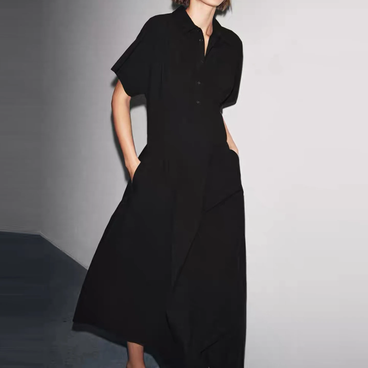 Z Casual Faionable ort Sve Dr Ele Personali Ropa de mujer 2025 Nuevo Sle Cierre de un solo botón Dr