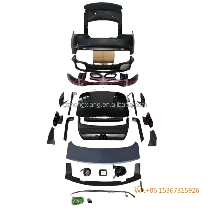 

Cover ABS Bumper Car Bumpers Custom Fit Upgrade Kit for 10-16 20 Surround Headlight Hoodie and Tail