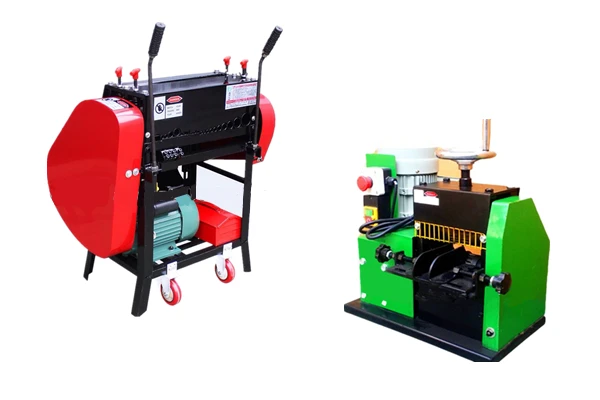 Automatic Wire Strip Machine 80mm for Big Wire Double Cut Scrap Copper