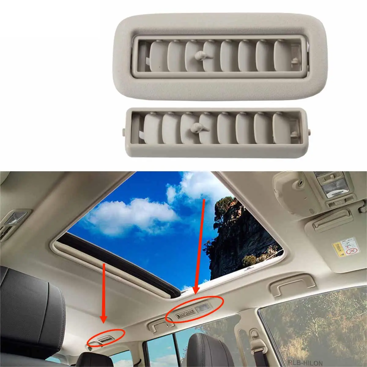 Car Interior Roof Top Air Conditioning Vent Outlet Panel Grille Cover For Mitsubishi Pajero 2007-2020 7842A069HA 7842A069YA