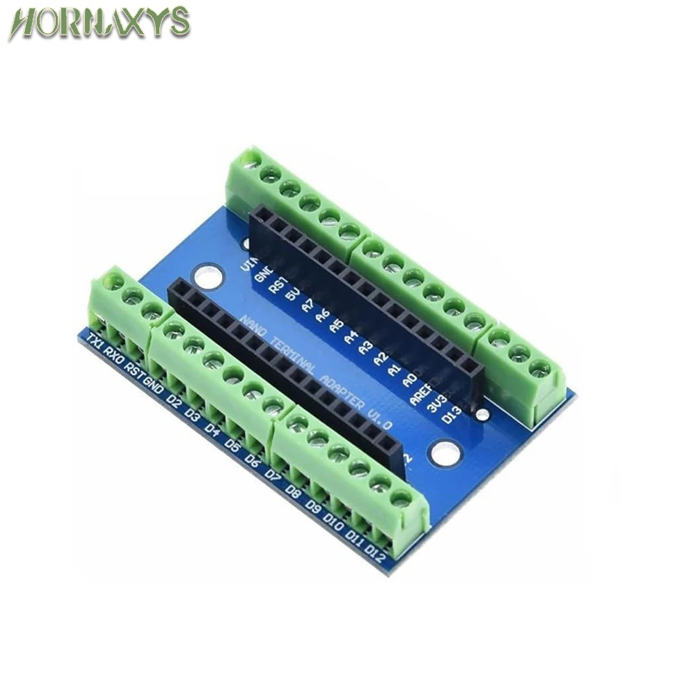 Scheda di espansione adattatore terminale controller NANO V3.0 3.0 NANO IO Shield piastra di estensione semplice per cavo Arduino AVR ATMEGA328P