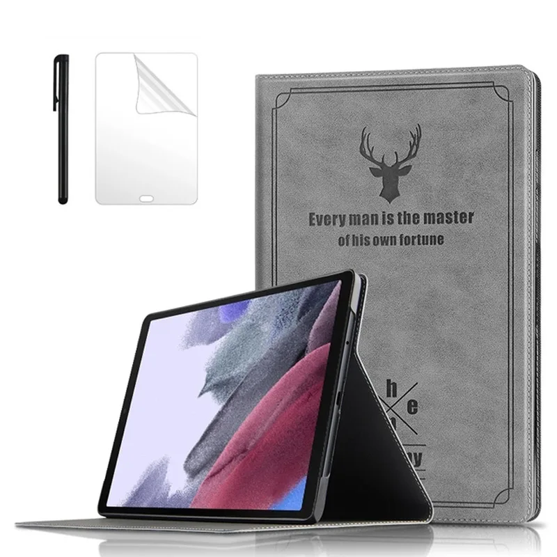 Deer PU Case For Samsung Galaxy Tab A8 X200 A7 lite T220 S7 T870 S8 X700 A7 T500 T505 Tab A 8.0 T290 10.1 T510 Cover +GiftFilm