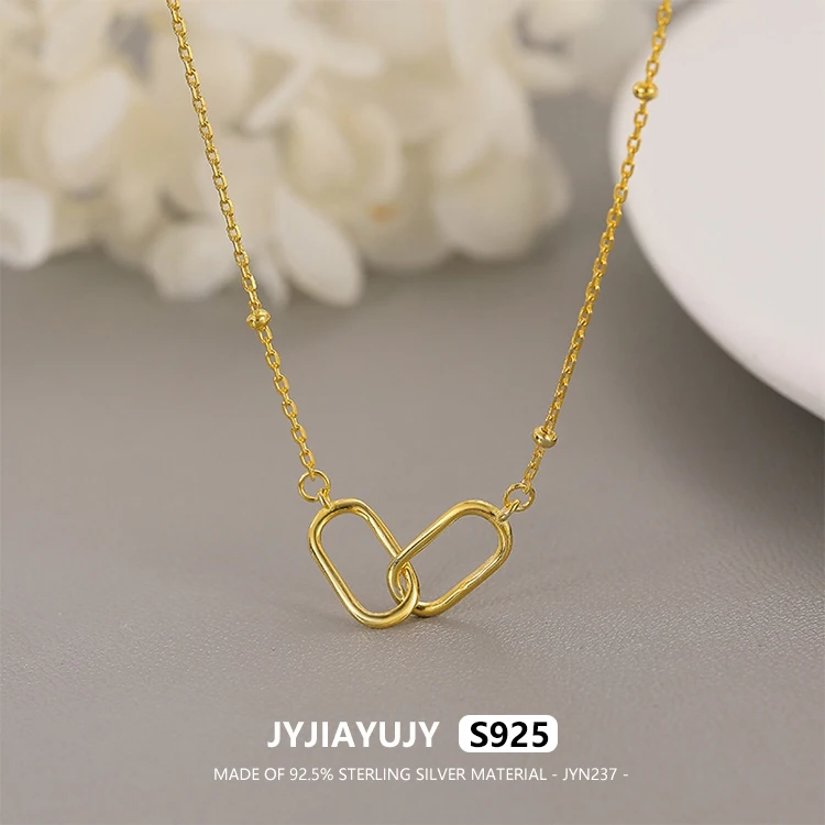 

JYJIAYUJY 100% Whole Original Sterling Silver S925 45CM Necklace Chain 20MM Paper Clip Cross Fashion Jewelry Gift Daily JYN237