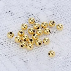 SMILE Real 18K Gold Beads Au750 Separated Beads Pure Handmade DIY Handmade Necklace Accessories Boutique Jewelry D0004