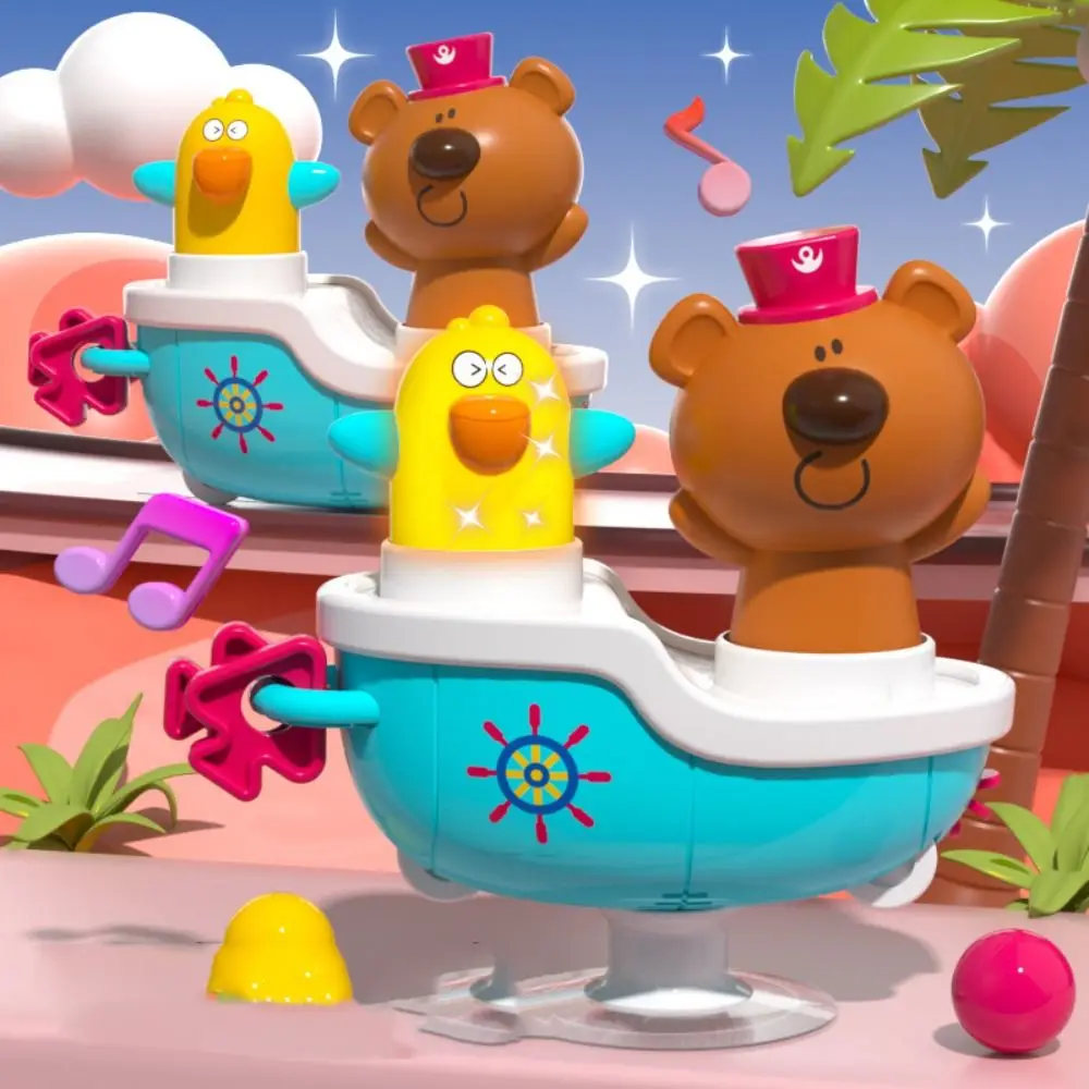 Met zuignappen Carrousel Zuignap Speelgoedbeer Vaste kinderstoel Carrousel Speelgoed Creatief onderwijs Muziek Speltafel Kleuterschool