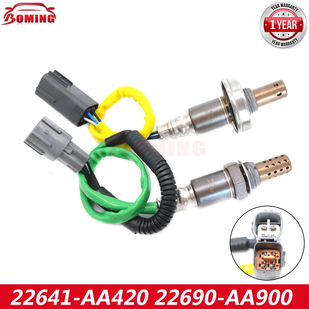 2 Sensores de Oxígeno Lambda O2 de Relación Aire-Combustible, 22641-AA590 22690-AA900, para Subaru Forester Impreza WRX 2010-14