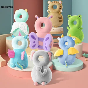 Babybaby Walkers Kopfschutzkissen Plüsch Tiereinstellungen Verstellbares Schutzkissenbad für Kinder vorhanden 6 Hauptverkaufsgeschenk Neugeborene - №5