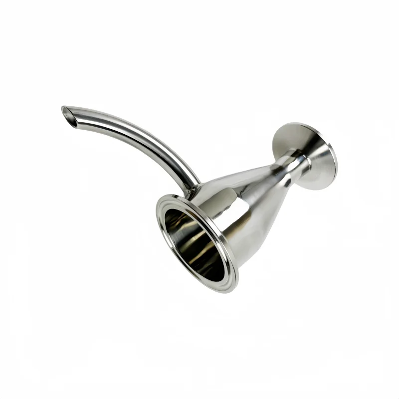 Tri-clamp Reducer With Air Outlet For Parrot 2'(51mm)OD64 X 3/4'(19mm)OD50.5 . Homebrewing Or Essential Oil Distillation Fitting
