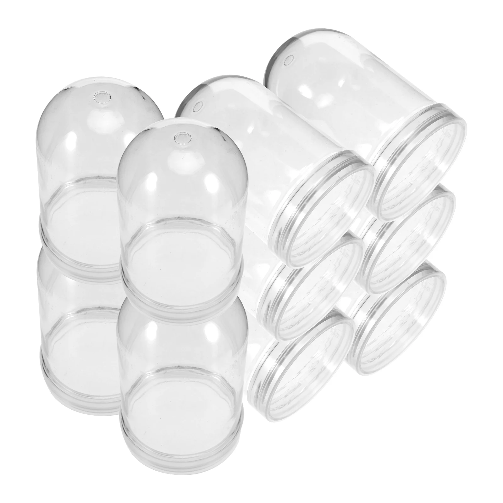 

ORFOFE 10pcs Snow Globe Kit Fillable Water Globe Craft Set with Plastic Globes and