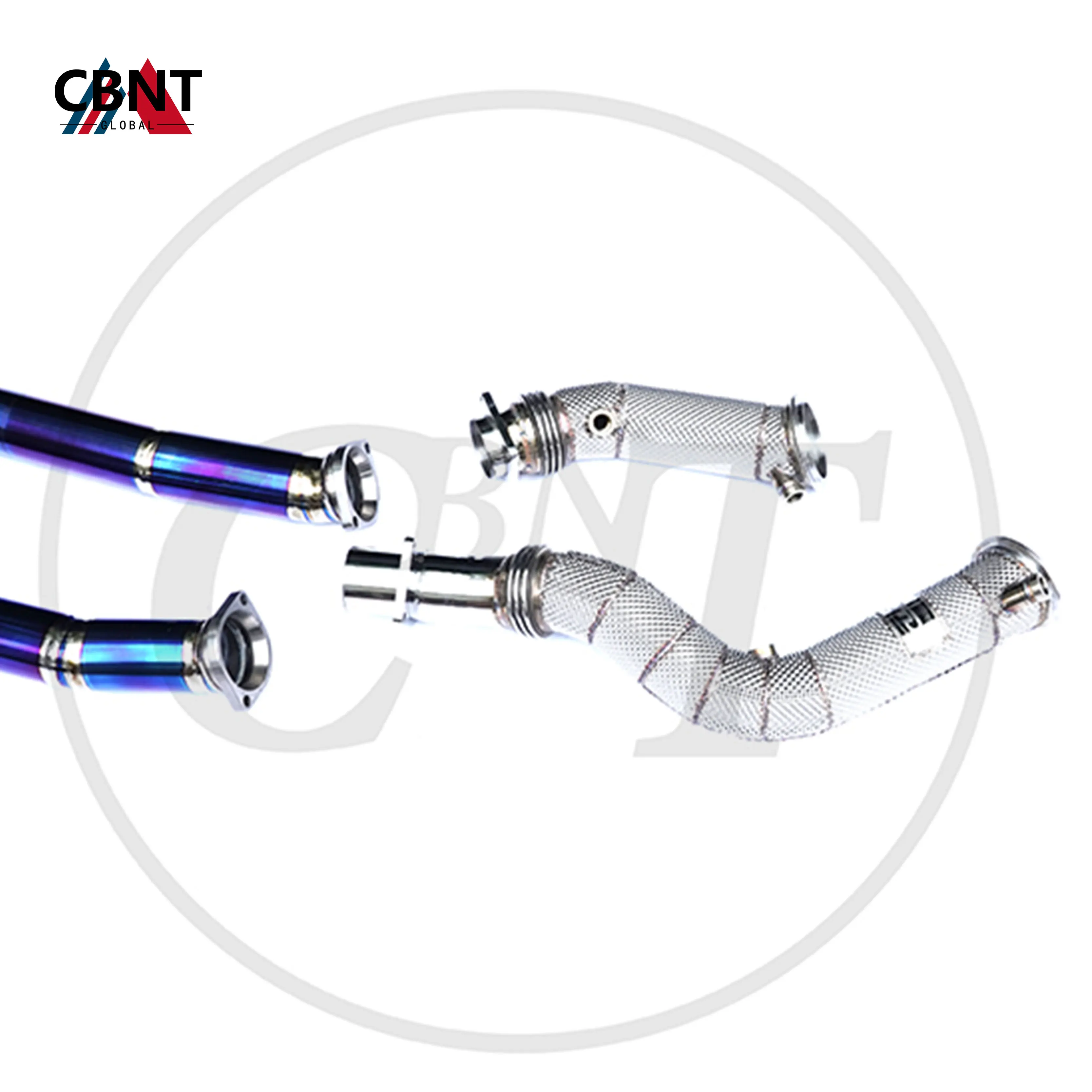 CBNT for BMW S55 M2 Competition/M2 CS F87 3.0L Exhaust-Pipe Downpipe & Valvetronic Catback Muffler with Valve Exhaust System