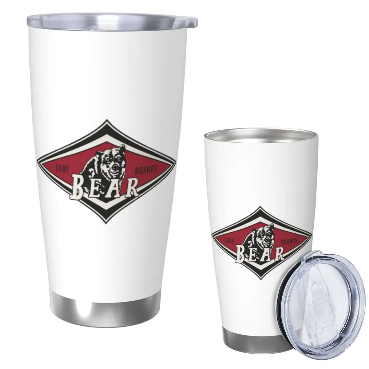 

Vintage Surfing Bear Big Wednesday Cult Surfboard Surf Logo Stainless Steel Tumbler Vacuum Insulated Mug Thermal Cold Cups 20oz