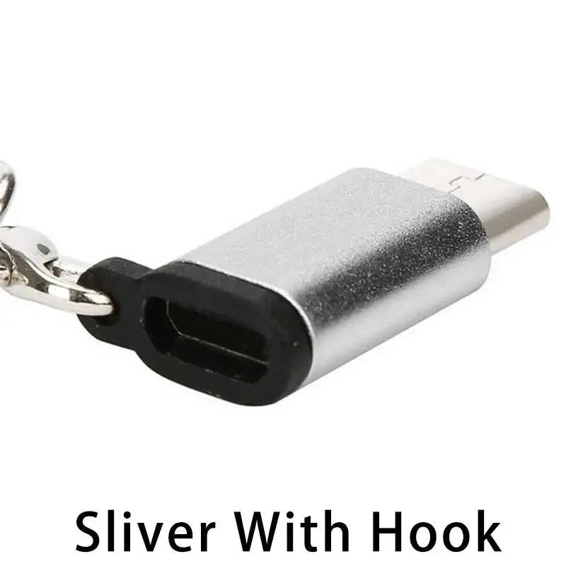 Przenośny brelok do kluczy Kabel USB typu C Adapter OTG Micro USB żeński do męskiego konwertera typu C Adapter USB-C do Huawei Xiao Mi