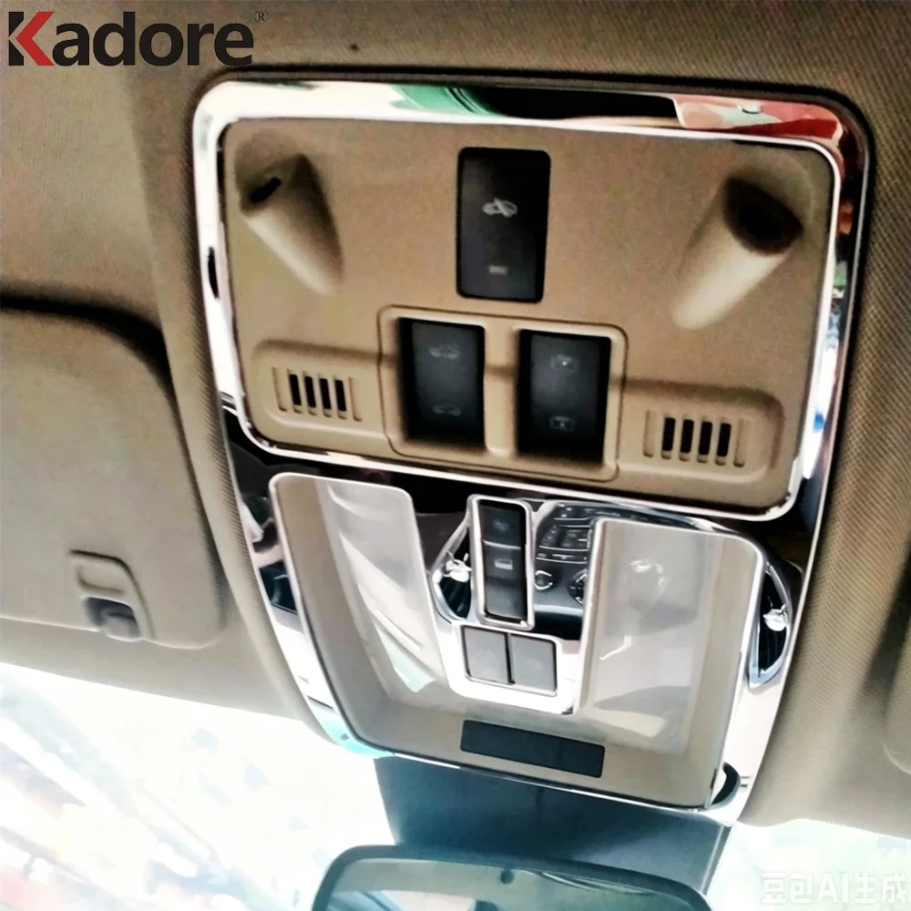 For Cadillac SRX 2010 2011 2012 2013 2014 2015 2016 Stainless Steel Reading Light Lamp Decoration Cover Trim Car Accessories