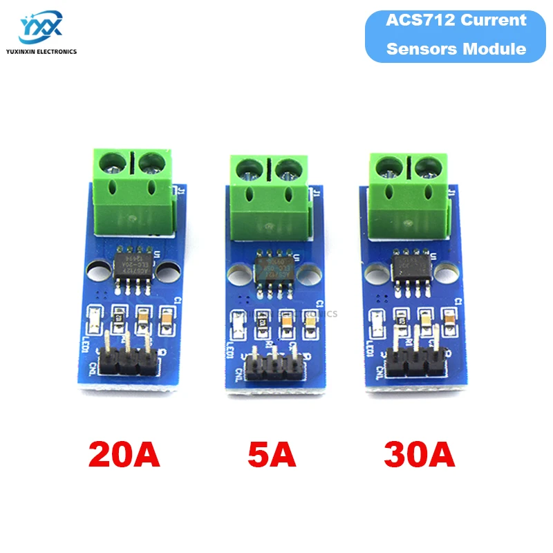 1/3/5/10PCS ACS712 Current Sensor Module 5A 20A 30A Hall Current Sensor for Arduino