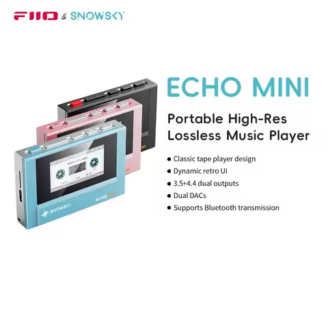 SnowSky/FiiO Echo Mini HiFi Bluetooth MP3 Pure Music Player, 15Hours Playback, 3.5mm/4.4mm Headphones Output