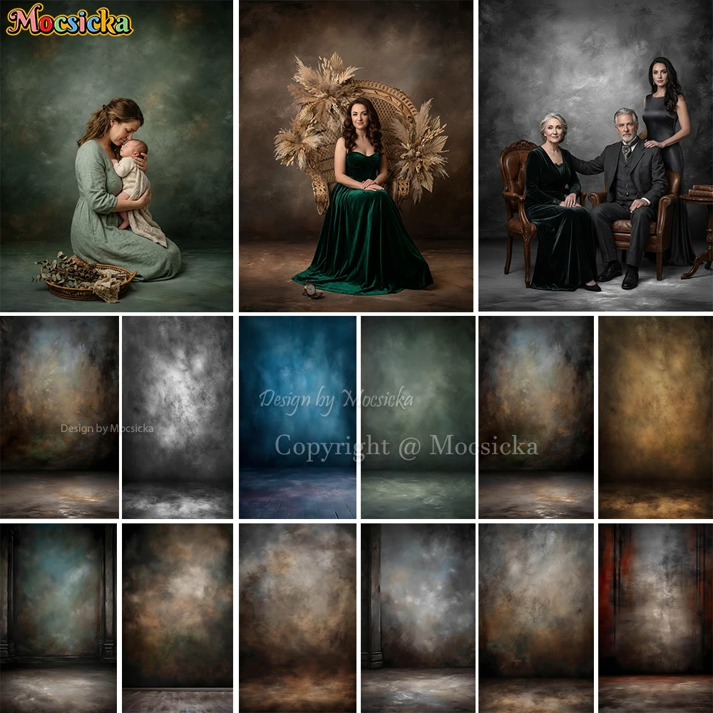 Mocsicka Vintage Texture Backdrop Photography Abstract Portrait Background for Studio Maternity Family Adult Baby Photoshoot