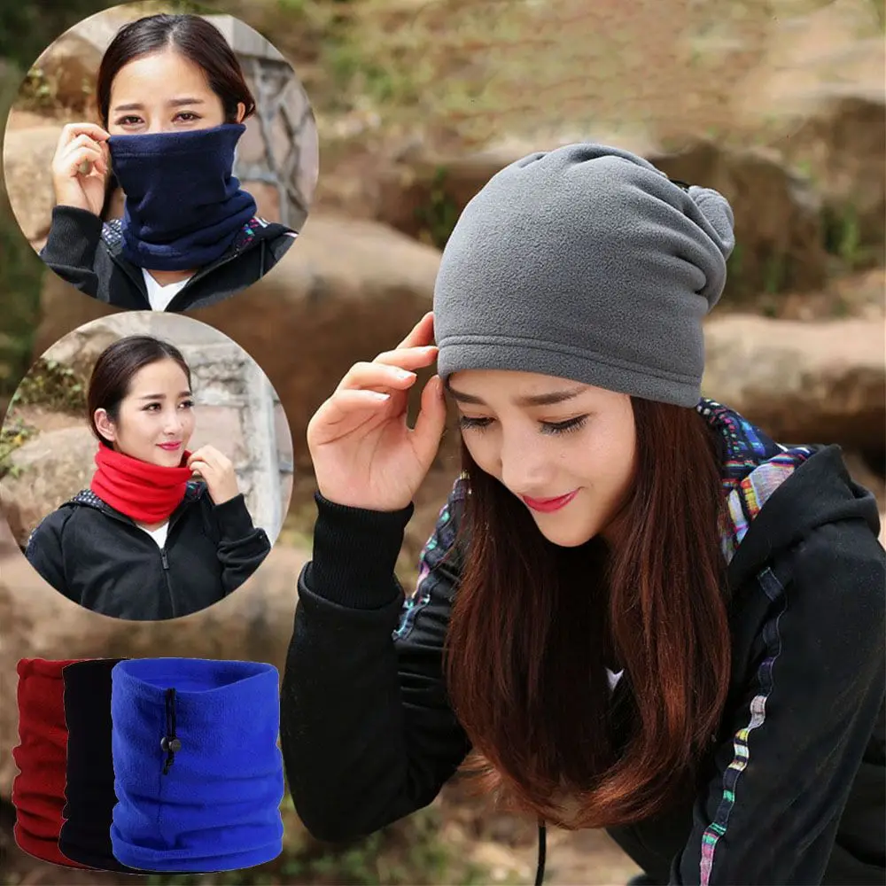 8 Colors Men Women Cycling Accessories Polar Fleece Gaiter Hiking Scarf Winter Headwear Camping Face Mask Warmer Neck Tube