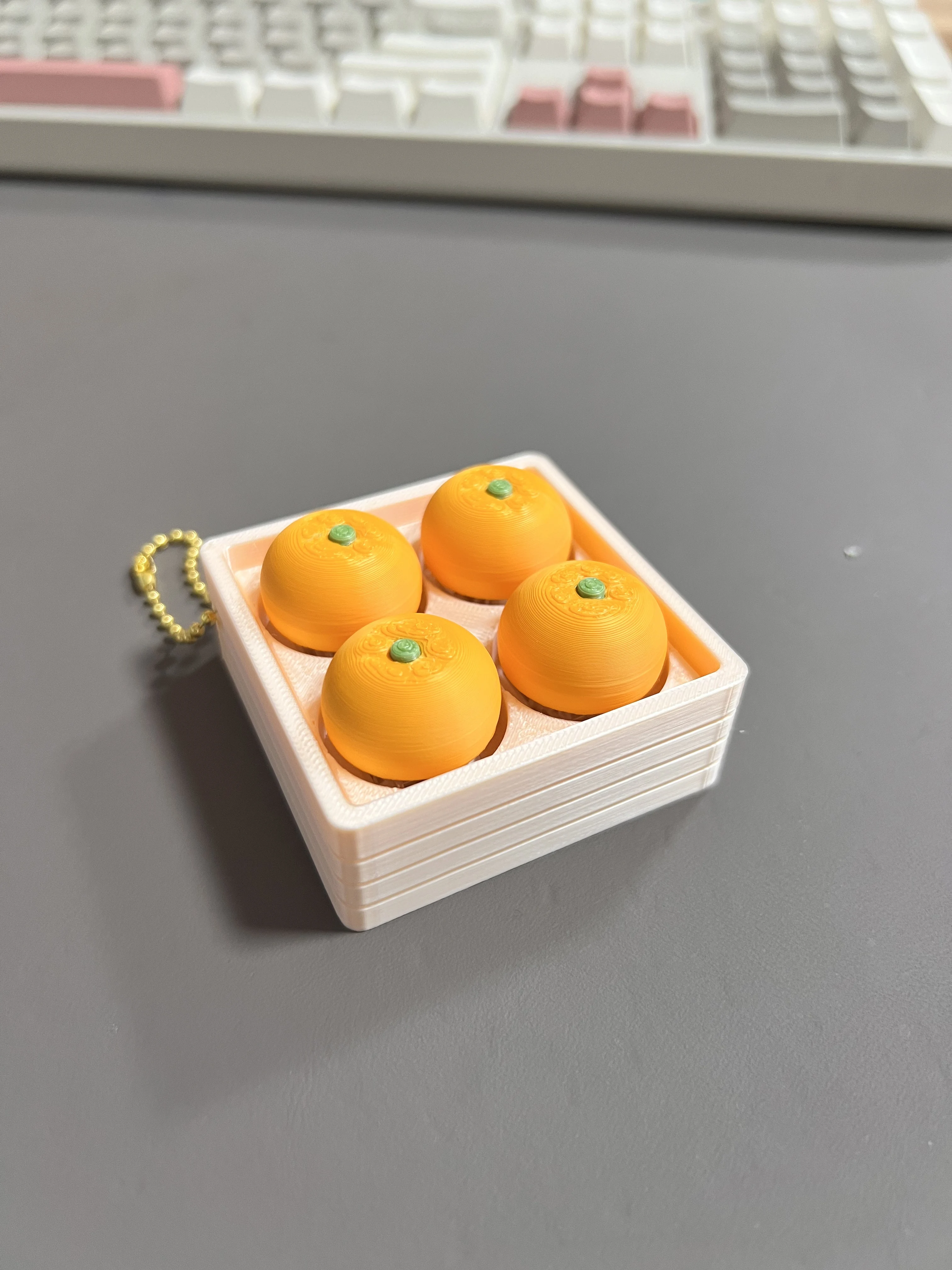 Keyboard Fidget Clicker 6 Keys - đánh giá và giá 3D Printing Keychain