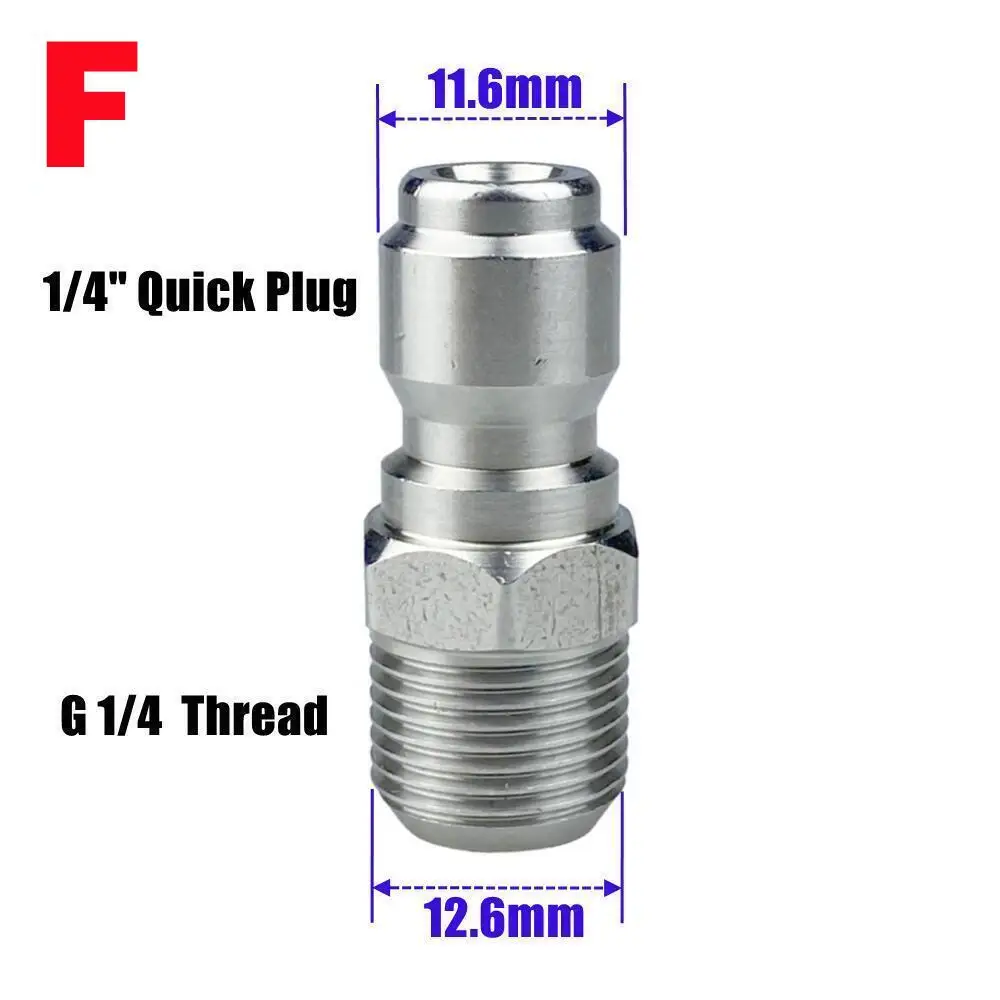 محول فوهة مع خيط تركيب ذكر G1/4 لموصل قاذف مسدس الرغوة Karcher AR Blue LAVOR STIHL Elitech Nilfisk