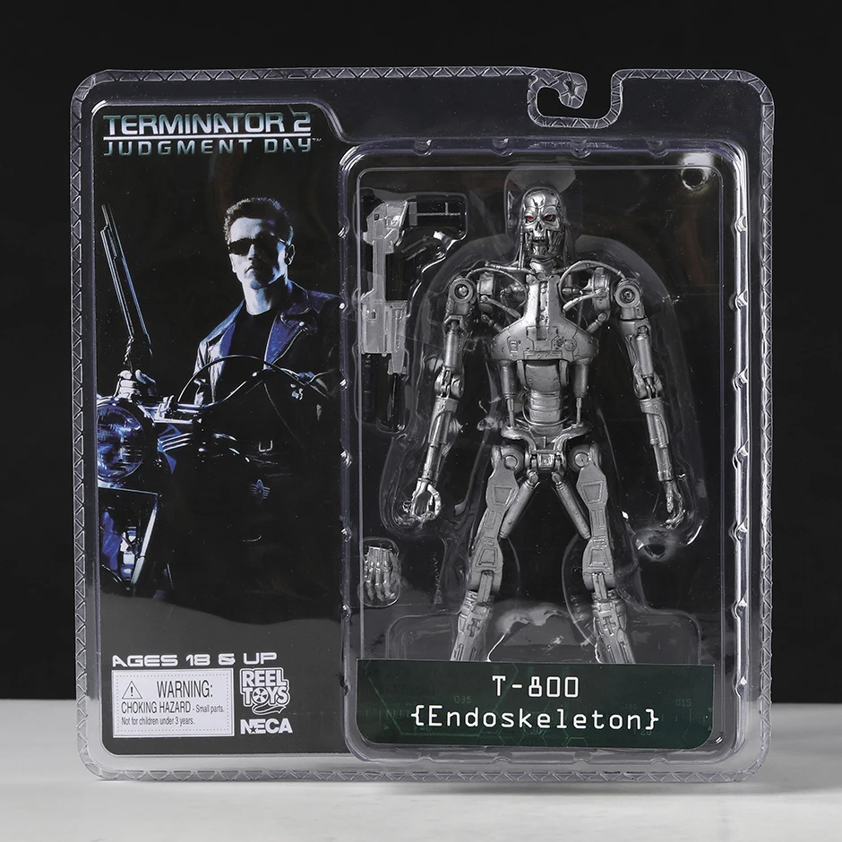 NECA The Terminator 2 Action Figure T-800 / T-1000 PVC Action Figure ...