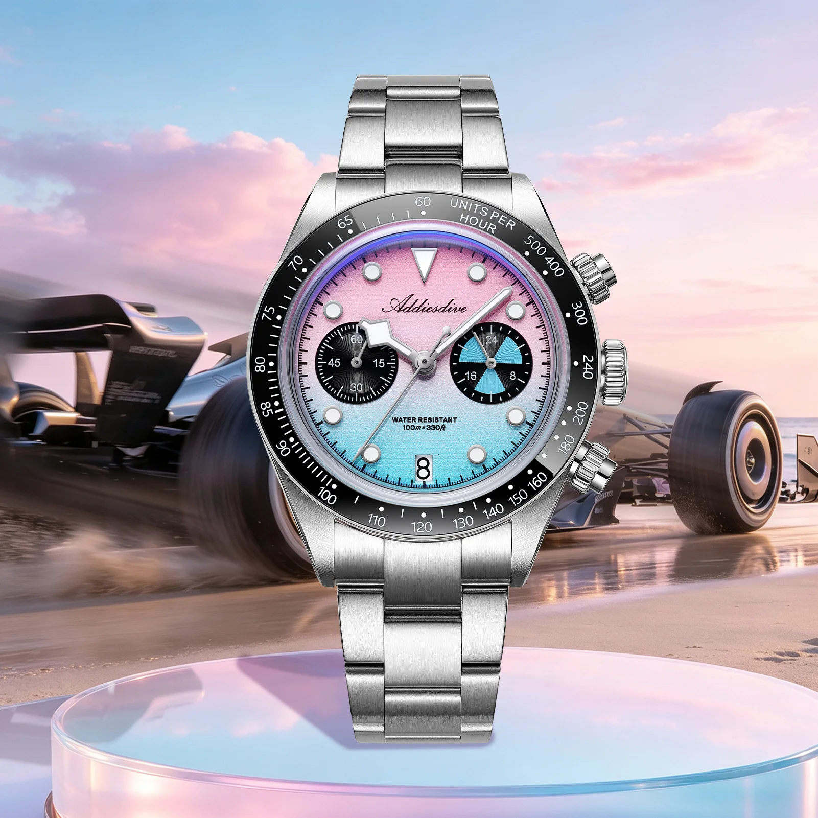 Power Tools You Need - ADDIESDIVE 40MM Chronograph Quartz Watch 316L