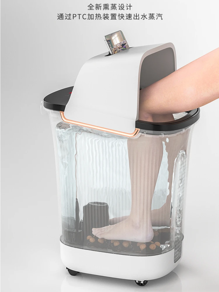 Chigo พับ Massagers ความร้อนอ่างฟุตสปาเท้าแปรงนวดขัดผิวไฟฟ้าถัง Tropical อัตโนมัตินวด Massage เครื่องดีท็อกซ์