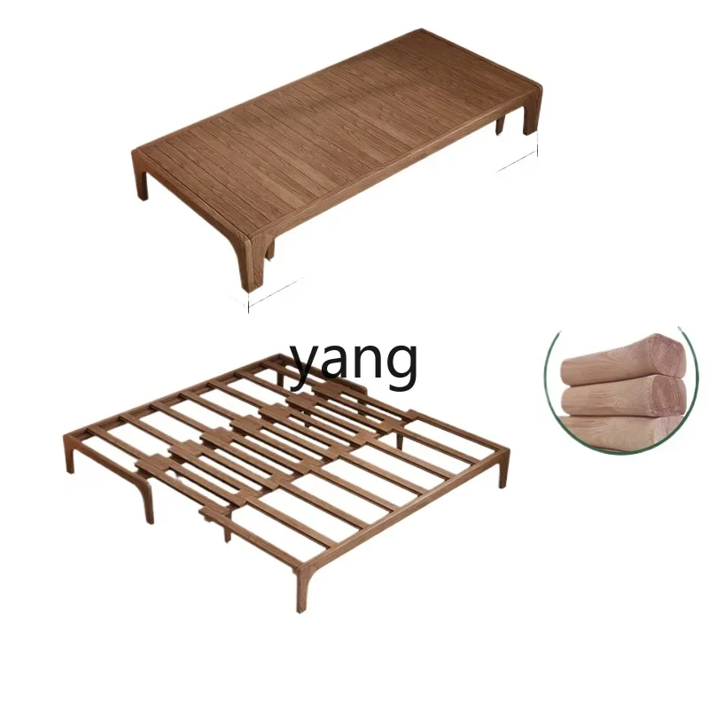 Lmm solid wood sofa bed telescopic folding dual-purpose modern simple multi-functional double sofa