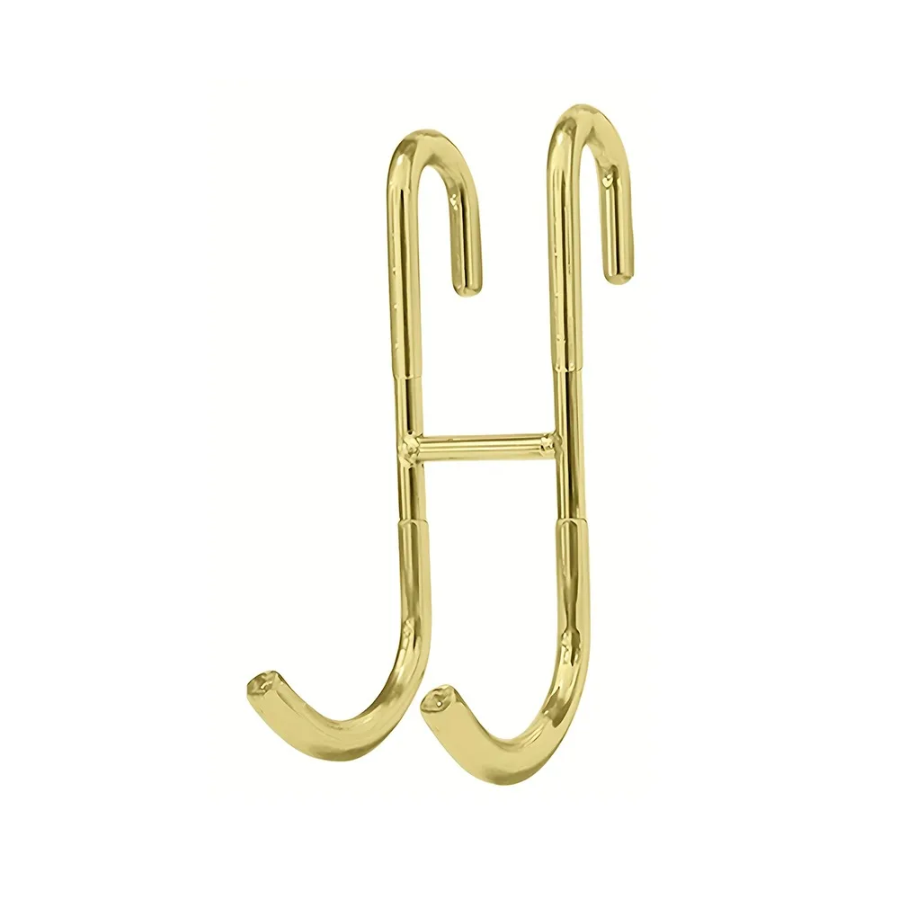 S Shape Shower Door Hook Heavy Duty Waterproof Door Towel Organizer Space Saving Large Load Bearing Hanging Towel Rack Wall