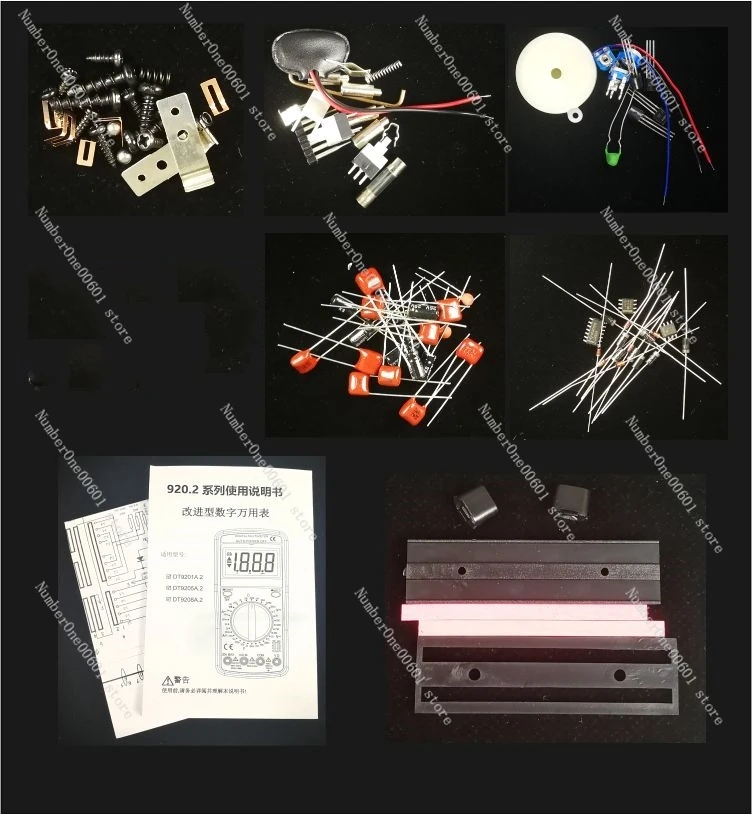 Kit d'enseignement multimètre numérique, DT9205A, formation au soudage, pièces de rechange bricolage, kit de production