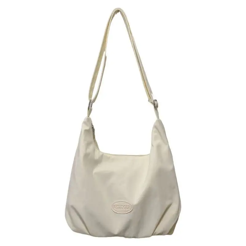 Women’s Nylon Hobo Bag Large Capacity Shoulder Bag Casual Underarm Tote Purse Lightweight Soft Crescent Handbag for Daily Travel